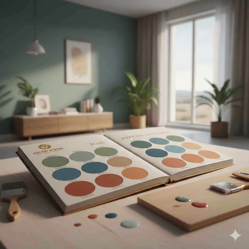 أحدث ألوان الدهانات 2026: دليل كتالوج "ركن النسر" للتصاميم العصرية