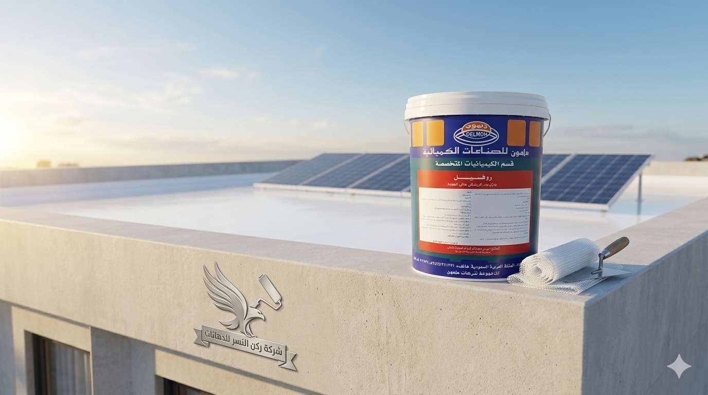 عازل دلمون روفسيل الأبيض | الحماية القصوى لأسطح منزلك من ركن النسر