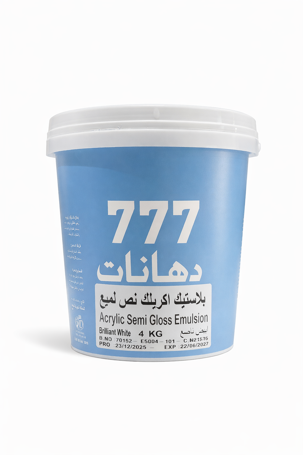 جالون دهان 777 بلاستيك اكريليك نص لمعة 4 كيلو 