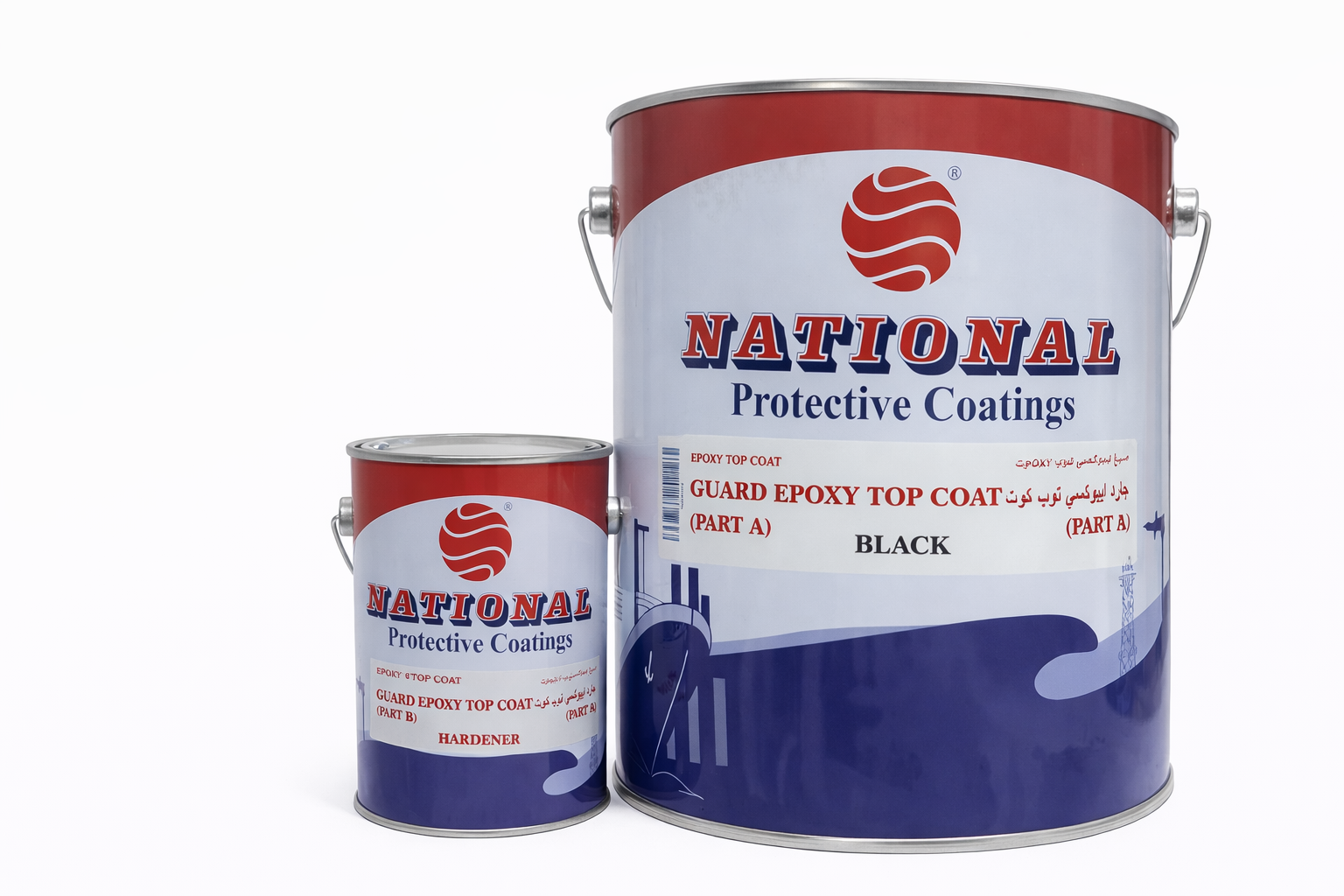 جالون ايبوكسي اسود مع المصلب